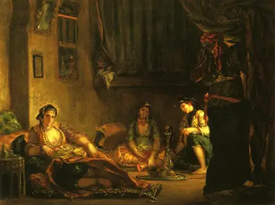 Women of Algiers in their Apartment Eugene Delacroix